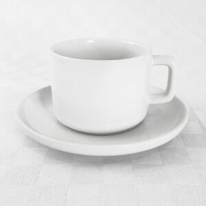 Ceramic Cup and Saucer D8.8cm H7.5cm