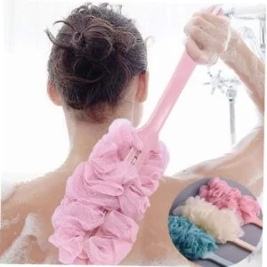 long mesh back scrubber