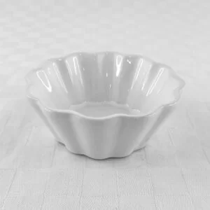 Ceramic Scalloped Bowl D12cm H4.2cm