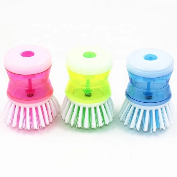 Dish Washing Brush With Soap Dispenser