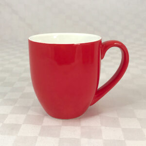 ceramic red mug