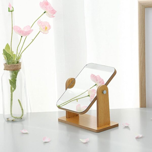 Desktop Makeup Mirror (Wooden)