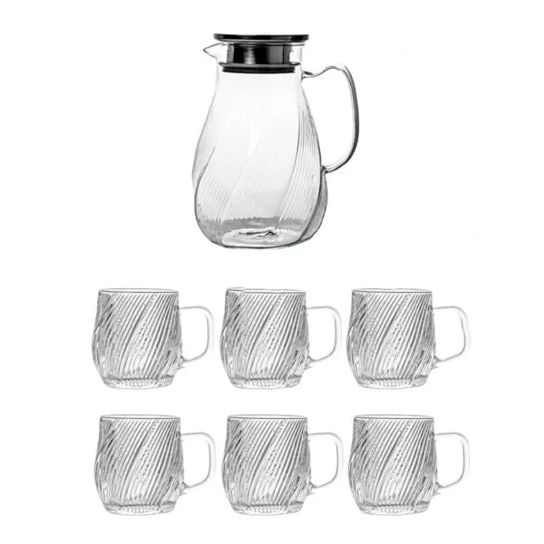 Jug Set Borosilicate Swirly 1650ml DM006TH