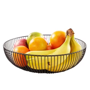 black fruit basket