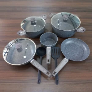 Granite Pots And Pans 10pc Set – HW3690 HOMEWAY