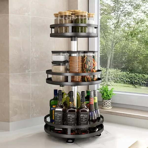 rotating spice rack 3 tier