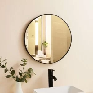 round bathroom mirror