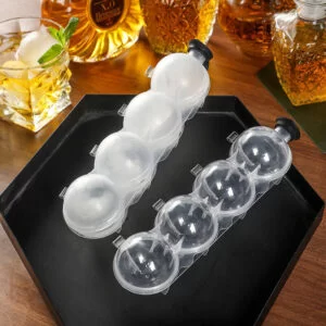 4 Cavity Round Ice Cube Ball Maker