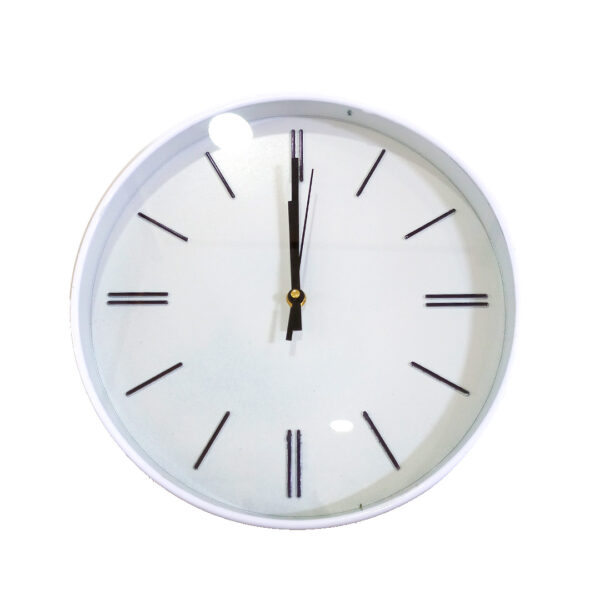 white wall clock