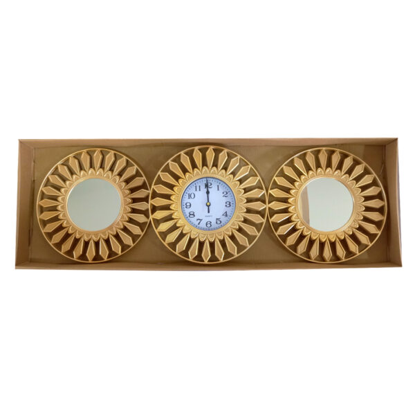 Wall Clock Set - Golden