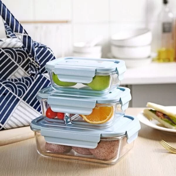 glass lunch box set