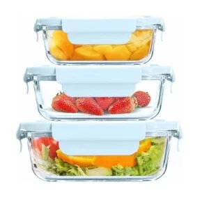 glass lunch box set