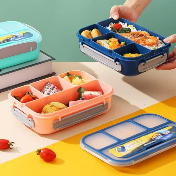 4 Grid Leak Proof Lunch Box