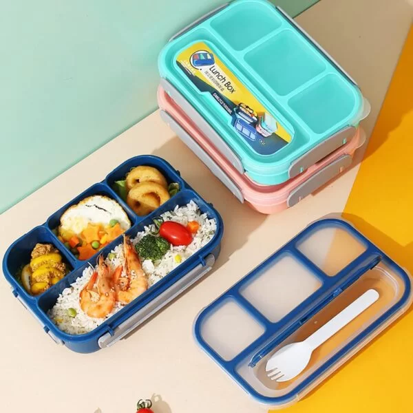 4 Grid Leak Proof Lunch Box