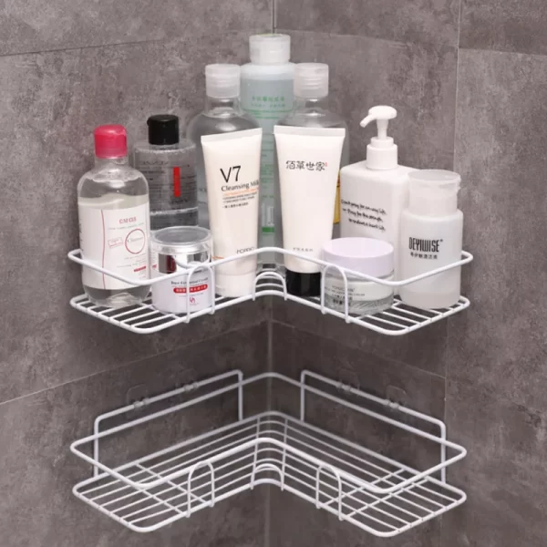 bathroom steel corner shelf