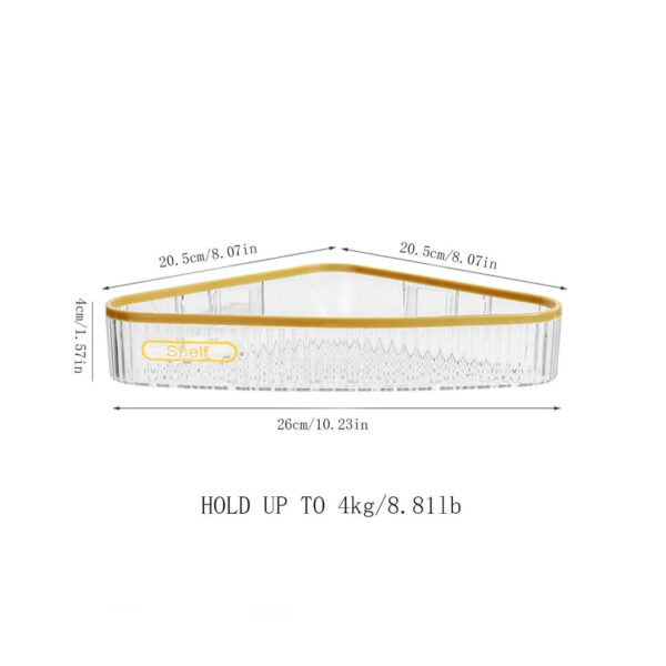 Acrylic Corner Shelf / Rack For Bathroom