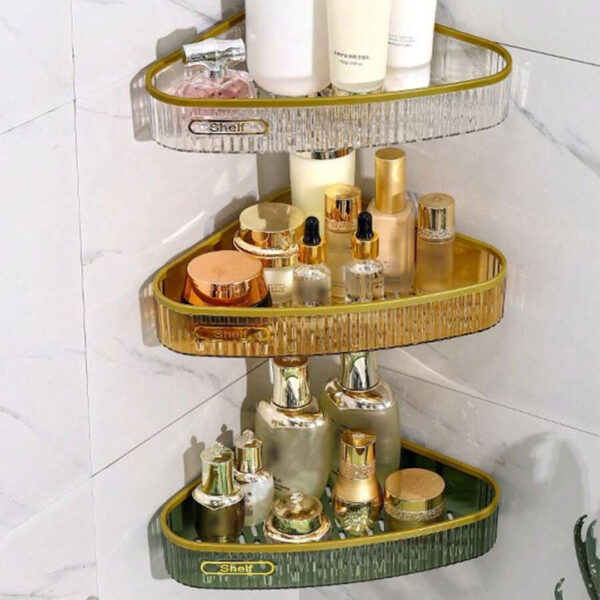 Acrylic Corner Shelf / Rack For Bathroom