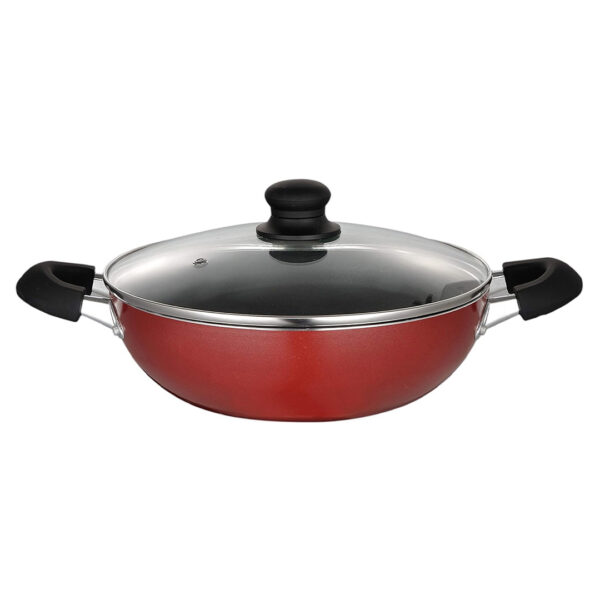 Nonstick Kadai/Wok Pan with Lid 30cm - HW232 Homeway