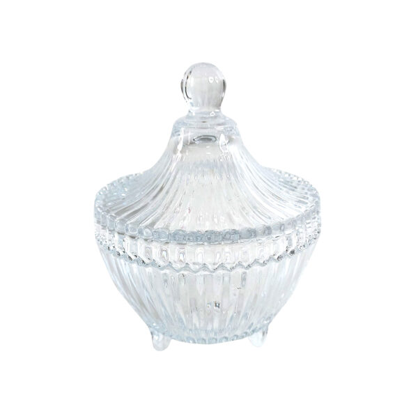 Elegant Glass Sugar Dish