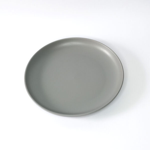 Ceramic Dinner Plate 27cm - Battleship Gray