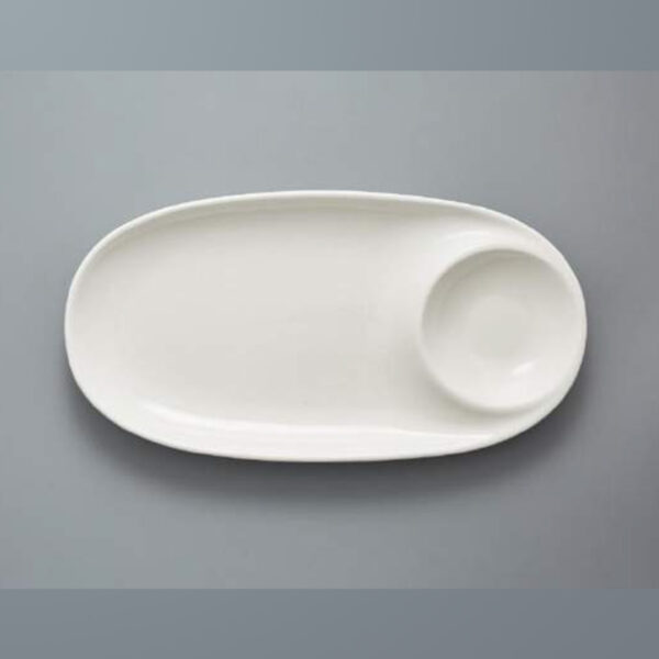 Porcelain Chip & Dip Plate