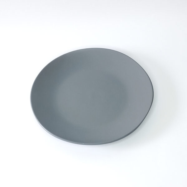 Ceramic Dinner Plate 27cm - Battleship Gray