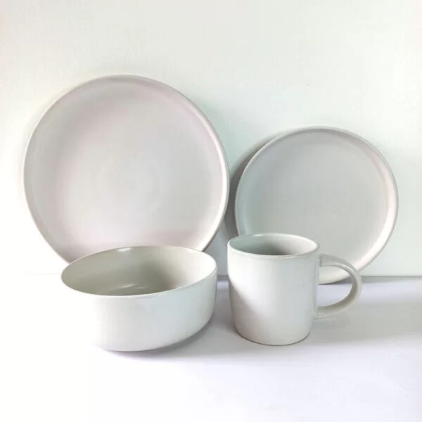 16pc Ceramic Dinner Set - Matte White