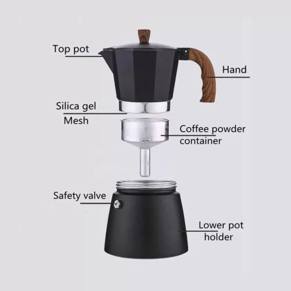 Classic Moka Coffee Pot - 300ml