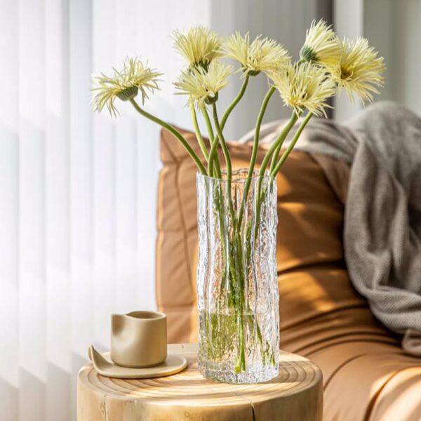 Textured Cylindrical Vase