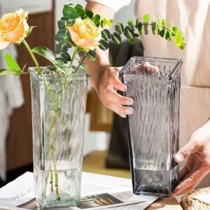 Rectangular Textured Vase