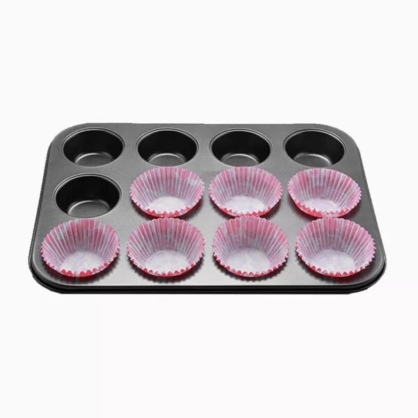 12 Cup Non-Stick Muffin & Cupcake Baking Tray