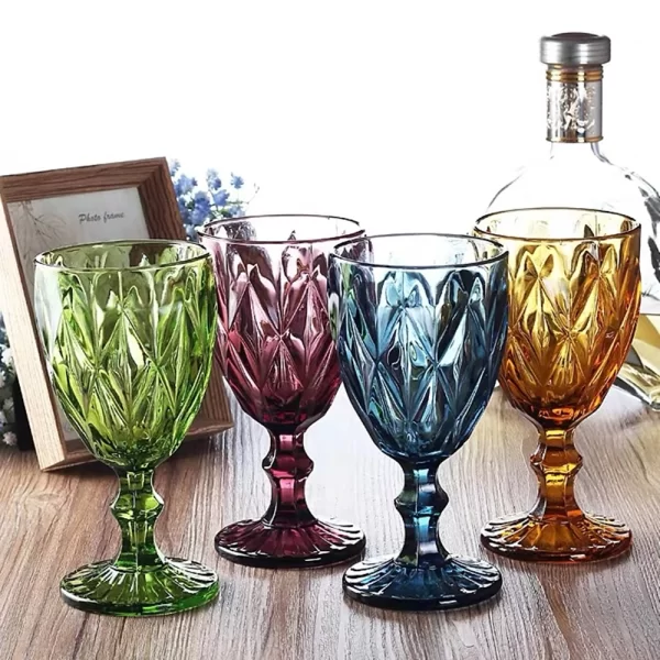 coloured Goblet Set