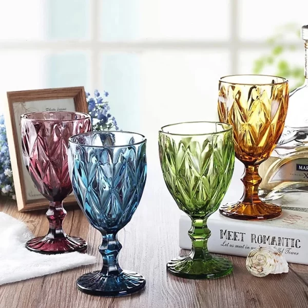 coloured Goblet Set