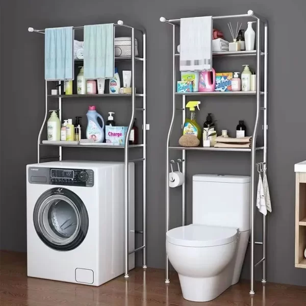 washing machine and toilet rack