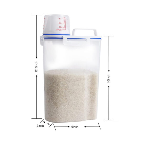 2kg Food Storage Container with Measuring Cup