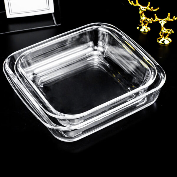 Rectangular Glass Baking Dish 1.1 Litre, H:50mm FXKP-1.1L