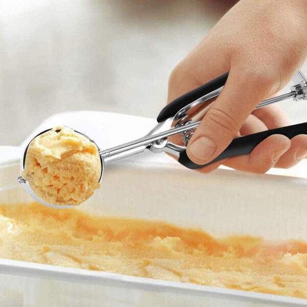 stainless steel ice cream scoop