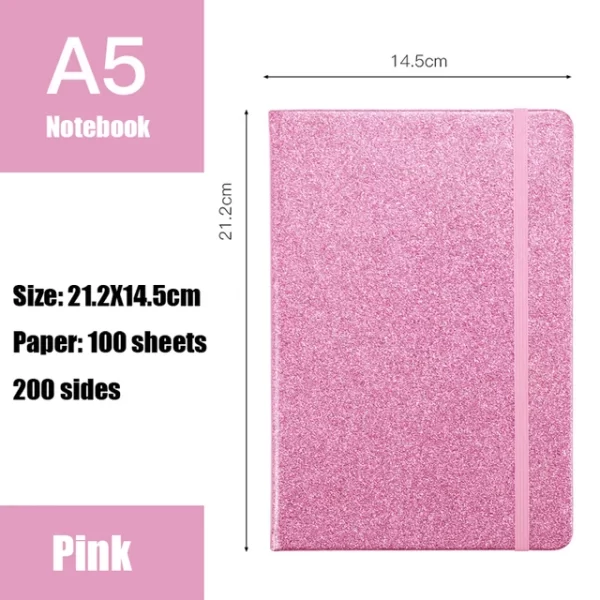 Glittery Hardcover Notebook