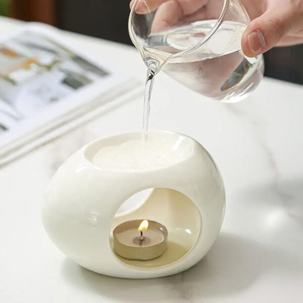 Ceramic Oil Burner - Minimalist Oval